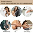 thumbnail image 4 of Dinheiro Toalla de viaje deportiva, suave y ligera, absorbente de agua, de secado rápido, gris, 4 piezas, 4 of 6