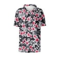 thumbnail image 5 of Weiqiqre Vacation Outfits for Women Summer Beach Shirt Tropical Shirts Womens Hawaii Button Down Short Sleeve Blouses Button Up Tops, 5 of 5