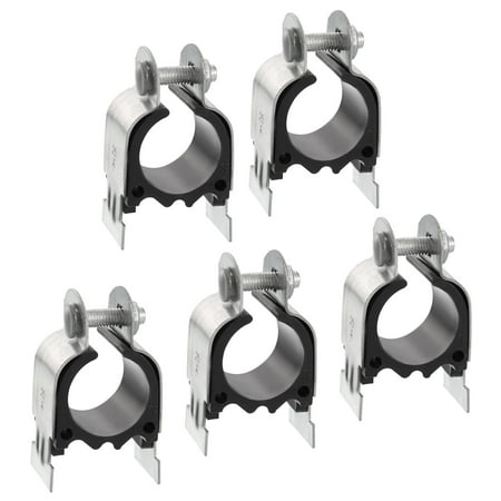 

Uxcell 5Pack 1-11/32 Rubber Cushion Strut Clamp Rigid Steel Pipe Clamp for Tube Pipe