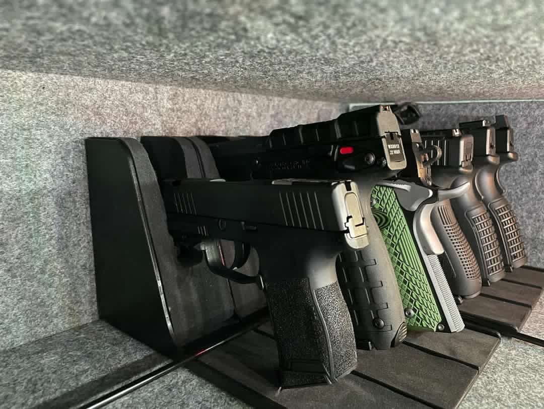 Adoreal Pistol Rack Gun Holder for Handgun Safe Gun Storage Gun Safe Accessory, Gun Rack Gun Safe Organizer