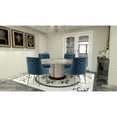 thumbnail image 2 of SEYNAR Modern Velvet Dining Chairs Set of 2, Tufted Back Accent Chair for Living Room,Navy, 2 of 6