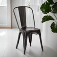 thumbnail image 2 of Tolix Armless Chair (Powder-Coated) in Black, 2 of 2