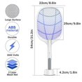 thumbnail image 1 of Matamoscas eléctrico, usb 2 en 1 Mosquito Killer Racket, malla de 3 capas, 21.2 "X 8.6", 1 of 2