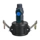thumbnail image 1 of Adaptador IBC-TOTE con válvula de bola - a prueba de fugas, tapón, resistente Fácil de instalar Conectores IBC-TOTE macho de 2 pulgadas a 3/4 de pulga, 1 of 8