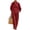 Wine #19, variant on Evdexr Cotton Linen Sets for Women 2 Piece Sleeve V Neck Button Shirts and Wide Leg Pants Outfit Set 2026 Casual Loose Fit Business Travel Suits Dark Blue S
