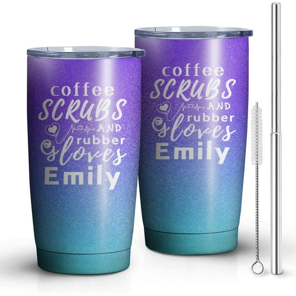 Personalized Nurse Cup for New RN Women Nurses,Custom Tea/Coffee Nurse Tumbler 20 oz Stainless Steel,Ideal for Nurses School Graduation Gifts/Week Gifts/Retirement Gifts/Birthday Gifts