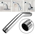 thumbnail image 3 of Abbracc 1/2-Inch Shower Extension Tube Stainless Steel Round Shower Pipe Chrome Plating, 3 of 8