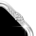 thumbnail image 3 of Allytechgroup for iWatch Series 10 42mm Case with Tempered Glass Screen Protector, Support Wireless Charging Crystal Diamond Rhinestone Sparkling Full Protective Cover for Women Girls, Silver, 3 of 7