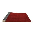 thumbnail image 2 of Ahgly Company Indoor Square Abstract Orange Modern Area Rugs, 8' Square, 2 of 4
