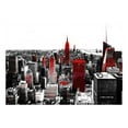 thumbnail image 2 of Tiptophomedecor Peel and Stick Wallpaper Wall Mural - NewYork In Red - Removable Wall Decals, 2 of 3