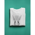 thumbnail image 3 of The Rabbit With A Hat Sweatshirt Men -Image by Shutterstock, Male Large, 3 of 4