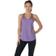 thumbnail image 4 of icyzone Camisetas sin mangas de entrenamiento para mujer – Camisetas atléticas de yoga con espalda cruzada para correr, ajuste holgado (XL negro/lavanda), 4 of 5