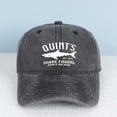 thumbnail image 3 of QUINT'S SHARK FISHING AMITY ISLAND Letter Embroidered Color Block Trucker Hat Unisex Adjustable Cotton Breathable Fashion Cap for Travel Daily Wear, 3 of 10