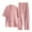 Pink, variant on Dealovy Womens Pajama Sets Short Sleeve Tops Pants Sleepwear 2 Piece Sets Outfits with Pockets