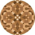 thumbnail image 1 of Ahgly Company Indoor Round Patterned Cantaloupe Orange Area Rugs, 8' Round, 1 of 1