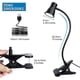 thumbnail image 3 of Lámpara de escritorio LED USB con clip para lectura, 3 modos de luz, 10 niveles de brillo regulables, luz de lectura que cuida la vista para estudiar y trabajar., 3 of 5