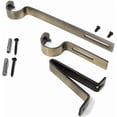 thumbnail image 3 of Urbanest Adjustable Double Rod Bracket, Up to 1 1/8", Antique Brass, Set of 2, 3 of 7