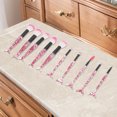 thumbnail image 5 of Unique Bargains 10 Pcs Mermaid Makeup Brush Set for Bathroom Red Plastic Handle Nylon Hair, 5 of 5