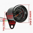thumbnail image 3 of 12V Universal Motorcycle LED Backlight Tachometer Tach Meter Gauge Cafe Racer Old School Bobber Touring, 3 of 7