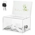 thumbnail image 5 of BESTYASH Professional Clear Acrylic Raffle Ticket Box with Lock for Office Fundraising and Voting, 5 of 7