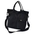 thumbnail image 2 of Bolso tote de lona informal Bolso bandolera Cierre de broche de presión Bolso multis tamaño Bolso bandolera para oficina Negro BLESIY Bolso, 2 of 8