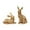 gold, variant on colaxi 2 Pieces Rabbits Statue Bunny Couple Resin Decor Set Fantastic Outdoor Garden Statue Cute Rabbits Sculpture for Deck Tree Patio gold