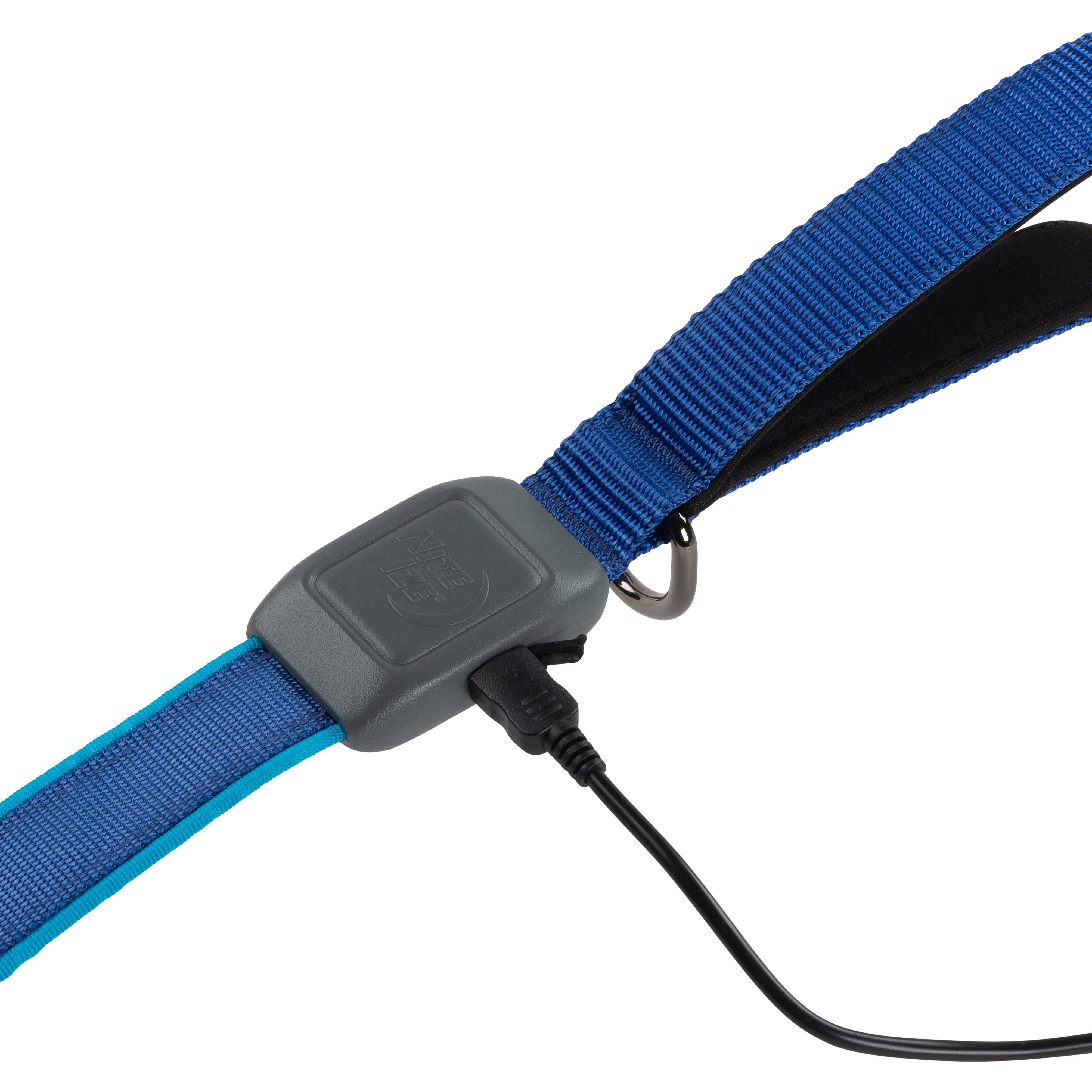 Nite Ize NIT-NDLR-03-R3 5 ft. 2020N NiteDog Rechargeable LED Leash, Blue LED