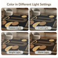 thumbnail image 7 of ODIKA 6'x9' Washable Area Rug Non-Slip, Chair-Friendly, Black Gold Geometric Design Accent Elegant Abstract Art Inspired Symmetry for Dining Room, Under Table, Office Décor, 7 of 7