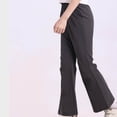 thumbnail image 5 of zbxnLI 5-15 Years Girl's Flared Leg Pants Elastic Waisted Slim Casual Pants Outdoor Sports Comfy Trousers with Pockets, 5 of 5