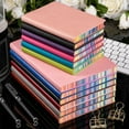 thumbnail image 2 of Softcover Leather Notebook Business Notepad Travel Journal Ribbon Bookmark 200 Pages Wide Lined 6 Colors Office Supplies, 2 of 19