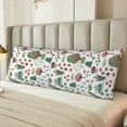 thumbnail image 6 of Bingfone Body Pillow Cover Long Pillow Case With Zipper Decorative Bedding Pillowcase 20"X54" Soft Cushion Pillow Case For Bedroom-Frog And Forest Plants, 6 of 8
