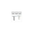 thumbnail image 5 of LeisureMod Modern 62” Rectangular Dining Table for 4 to 8 People with Sintered Stone/Glass Top and Acrylic Base Kova Series in Medium Grey, 5 of 10
