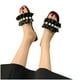 thumbnail image 4 of Amzcrzy Zapatos de mujer,Zapatos de mujer,Zapatillas de mujer, Sandalias planas con perlas para mujer, estilo playero, para vacaciones y viento Sandalias Mujer Zapatillas De Casa, 4 of 5