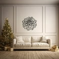 thumbnail image 4 of LaModaHome Elegant Lotus Metal Wall Art for Spa, Yoga Studio - Zen Garden Decor, Intricate Flower Design, Spiritual Home Accent, Matte Metal DecorHome Decoration Gift -7.9"x8.7"/20x22cm, 4 of 5