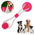 thumbnail image 1 of Suction Cup Dog Toy, Pet Molar Bite Multifunction Interactive Durable Ropes Toy with Powerful Suction Cup, Aggressive Chew Pet Toys for Helps Clean Teeth, Tug and Chew, 1 of 9