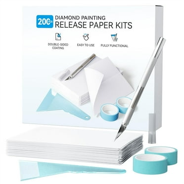 ARTDOT Diamond Painting Release Paper with Tool 200 Pieces Diamond Art Clearance Kits Double-Sided Non-Stick