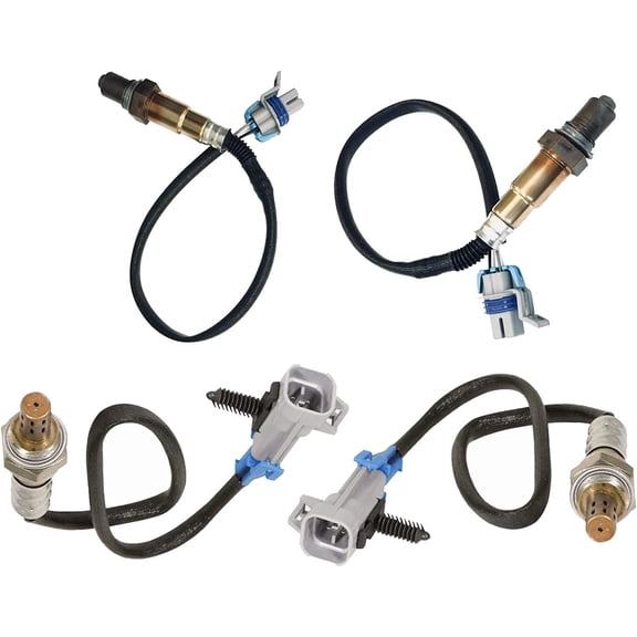 Front and Rear Oxygen Sensors Compatible with Chevy EQUINOX MALIBU UPLANDER V6 4pcs o2 sensor