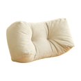thumbnail image 4 of YYV Solid Color Thick Waist Support Nap Pillow Soft Bedside Lumbar Cushion Filled Rest Pillow Multiuse Office Sofa Chair Back Support Breathable Removable Cover, 4 of 9