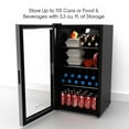 Ionchill 115Can Mini Fridge, Compact Beverage Refrigerator with Adjustable Temperature Control