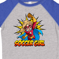 thumbnail image 4 of Inktastic Soccer Girl Superhero Girls Toddler T-Shirt, 4 of 5