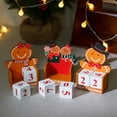 thumbnail image 4 of Gingerbread Man Christmas Countdown Calendar Wooden Blocks Tabletop Ornament Holiday Advent Calendar for Office Desk Decor, 4 of 8