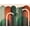 Unframed, variant on Art.com MidCentury Arches Orange Green Art Print by Urban Epiphany, 16" x 12"