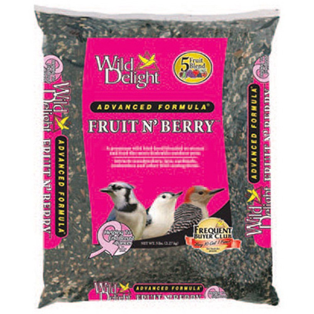 Wild Delight 5 LB Fruit 'N Berry Premium Bird Food Contains 5 Varietie