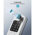 thumbnail image 5 of Smart Deadbolt Lock, HEANTLE Fingerprint Smart Locks for Front Door with Bluetooth Electronic Keypads Keyless Entry Door Lock Deadbolt and IC Fob App Control Works with Alexa, Google Assistant, 5 of 7