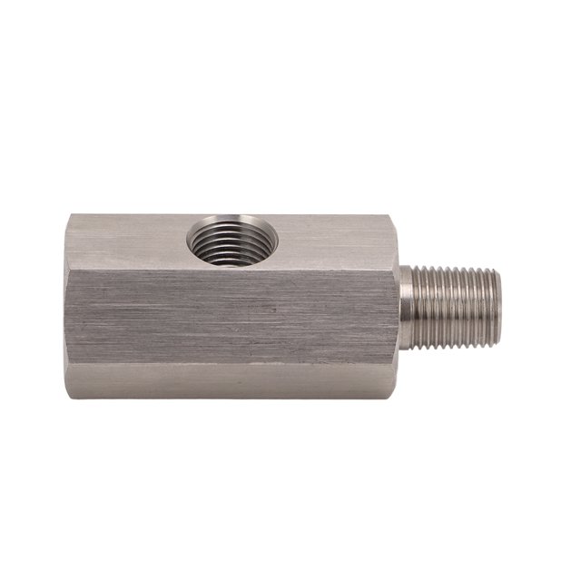 Aramox Oil Pressure Sensor, Stainless Steel 1/8NPT Oil Pressure Sensor Connector For OE Oil Pressure Transmitter Auto Parts