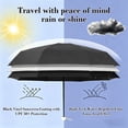 thumbnail image 5 of UPF50+ Mini Travel Sun Umbrella Compact Folding Pocket Size Waterproof and Windproof UV Protection for Sun and Rain Black, 5 of 6