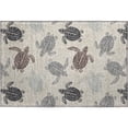 thumbnail image 2 of Addison Rugs Mayfield Washable Coastal Turtles Sand Rectangle Rug, 1'8" x 2'6", 2 of 5