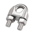 thumbnail image 1 of Unique Bargains 316 Stainless Steel Wire Rope Clip Clamp for 12mm Diameter Cable, 1 of 5