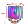thumbnail image 3 of PC Cooler CPU Cooler Fan Dual Tower 4 Heat Pipe Installing LGA2011 x79 x99 E5 2066 115x 1200 1700 i5 AMD Rapid Heat dissipation, 3 of 6