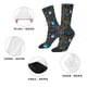 thumbnail image 5 of Balery Happy Father Day Calcetas Largas con Estampado para Hombre y Mujer – Suaves y Transpirables, Talla Única (US 5-11), 5 of 6
